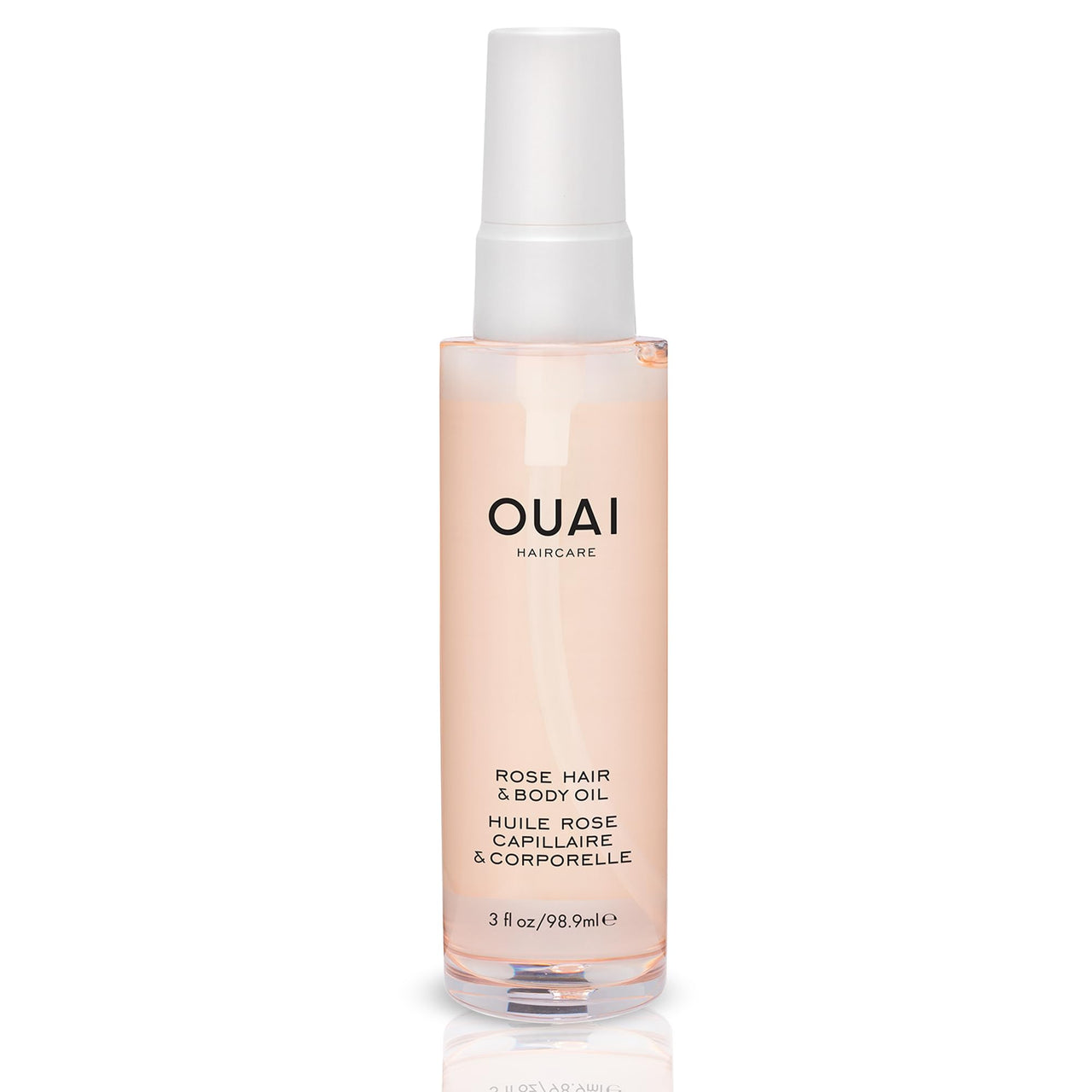 OUAI Rose Hair and Body Oil - Anti-Frizz Hair + Skin Moisturizing Oil Spray for Adding Shine and Perfume All Over - Formulated with Absinthium and Rosehip Oil (3 oz)