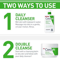 Thumbnail for CeraVe Hydrating Facial Cleanser, Moisturizing Face Wash For Dry Skin, Hyaluronic Acid + Ceramides + Glycerin, Hydrating Cleanser For Normal To Dry Skin, National Eczema Association Certified