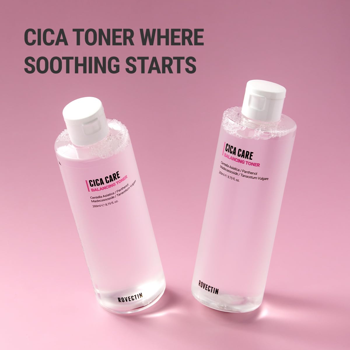 [Rovectin] CICA Care Purifying Toner - Soothing Facial Toner for Sensitive and Irritated Skin with Houttuynia Cordata Extract and Madecassoside (8.8 Fl. oz)