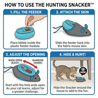 Thumbnail for SPOT Doc and Phoebe's Cat Hunting Snacker - Interactive Indoor Treat Dispenser, Encourage Natural Instincts to Hunt, Provide Mental Stimulation, Solve Behavioral Problems & Obesity, Pack of 1 Mouse