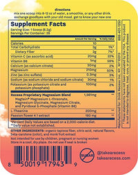 Thumbnail for Recess Mood Powder, Calming Magnesium L-Threonate Blend with Passion Flower, L-Theanine, Electrolytes, Magnesium Calm Support Powder Supplement - Lemon Citrus 28 Serving Tub