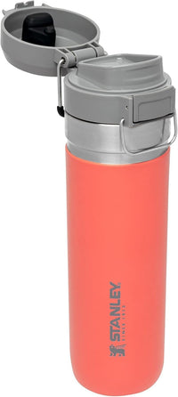 Thumbnail for Stanley Quick Flip GO Water Bottle 24 oz | Push Button Lid | Leakproof and Packable for Travel and Sports | Insulated Stainless Steel | BPA-Free | Guava