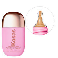 Thumbnail for Kosas DreamBeam Water Resistant Sunscreen SPF 40 - Smooth Liquid Sun Protection for Face Lightweight Makeup Base w/Hyaluronic Acid, Ceramides & Peptides - Golden Glow, Sunlit, 40 ml