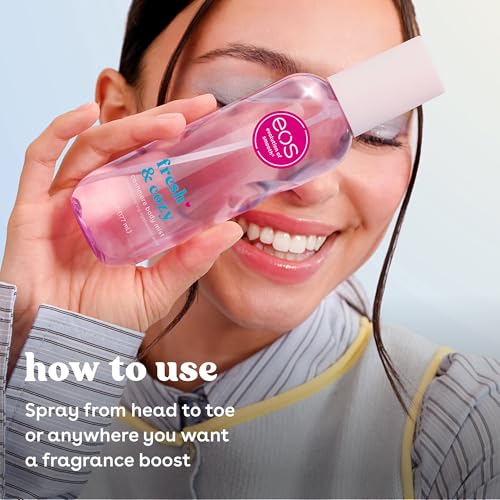 eos Cashmere Body Mist, Fresh & Cozy, Body Spray for Women, Hair Mist, Moisturizing, Hyaluronic Acid, Glycerin, Vegan, Cruelty-free, 6 fl oz