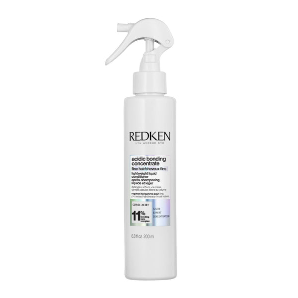 Redken Bonding Lightweight Liquid Conditioner for Damaged Hair Repair | Volumize & Condition | Acidic Bonding Concentrate | Sulfate-Free Spray Conditioner | For Fine or Thin Hair | 6.76 Fl Oz