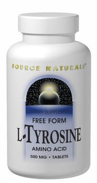 Thumbnail for Source Naturals L-Tyrosine -Free Form Powder Amino Acid Supplement - 100 Grams