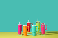 Thumbnail for Stanley Quencher H2.0 Tumbler with Handle and Straw 30 oz | Flowstate 3-Position Lid | Cup Holder Compatible for Travel | Insulated Stainless Steel Cup | BPA-Free | Tropical Teal