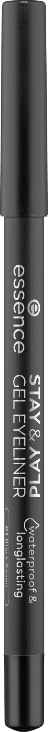 Thumbnail for essence | Stay & Play Gel Eyeliner | Super Soft Gel-like Texture | Waterproof & Longlasting | Vegan & Cruelty Free (01 Black Raven)