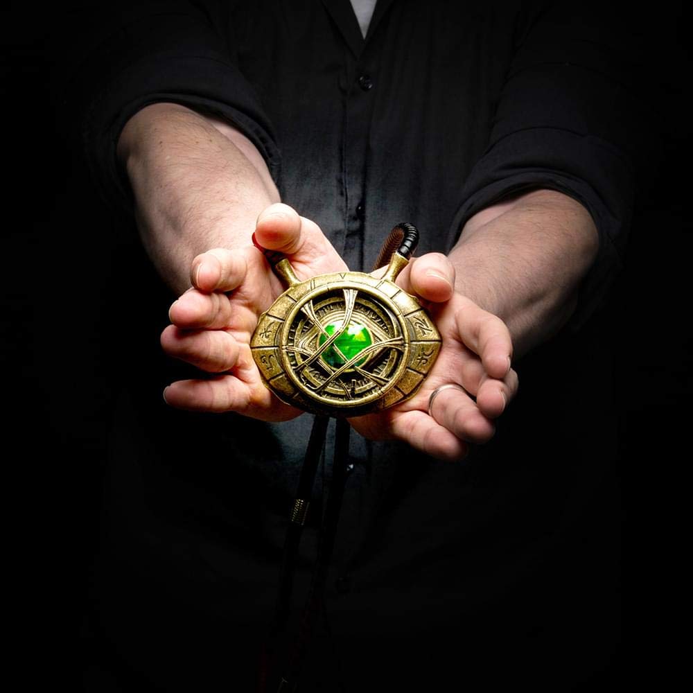 Marvel’s Doctor Strange Eye of Agamotto Replica Necklace | Officially Licensed Marvel Collectible Prop | Premium Quality Movie Replicas | Superhero Accessory Perfect For Cosplay, Costumes, Halloween