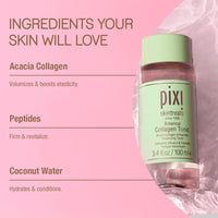 Thumbnail for Pixi Botanical Collagen Tonic, Volumizing & Hydrating Toner, Enhanced with Peptides & Botanicals to Firm & Revitalize, Alcohol-Free Daily Moisturizing Toner, 250 ml / 8.5fl oz