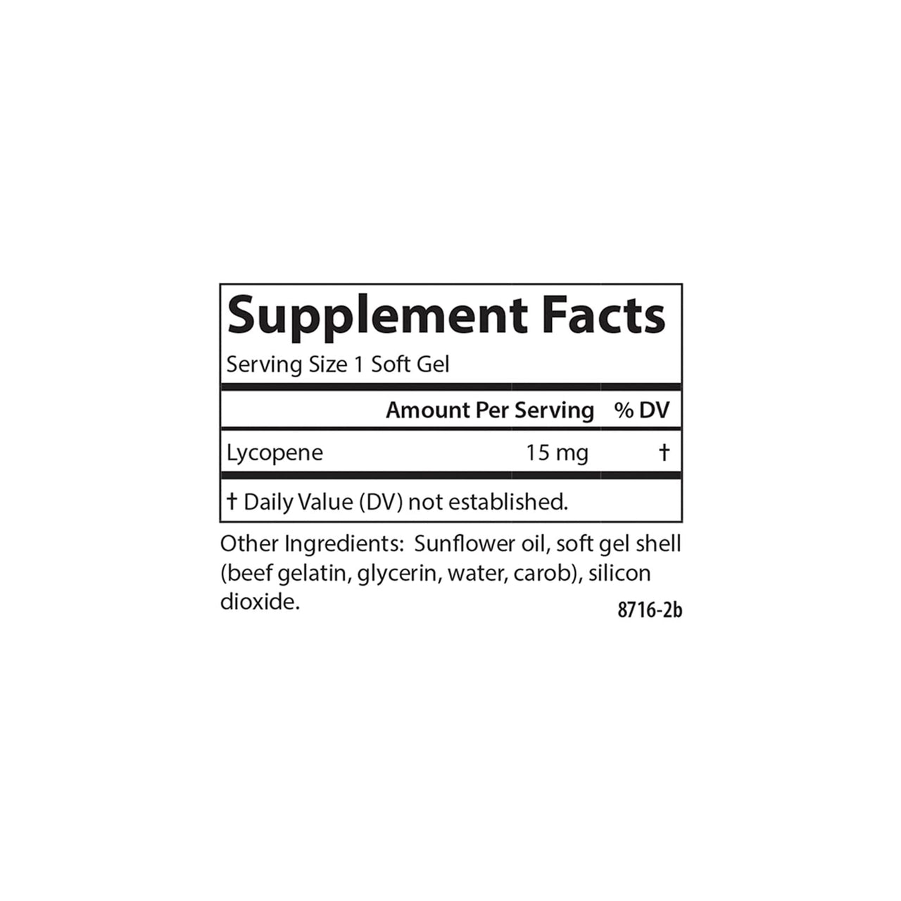 Carlson - Lycopene, 15 mg, Tomato-Free, Prostate Health & Circulation Support, Optimal Wellness, 60 Softgels