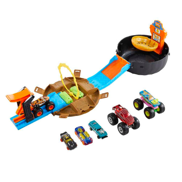 Hot Wheels Monster Trucks Stunt Tire Bundle, Ages 4+