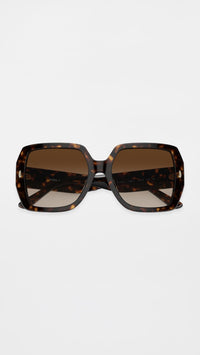 Thumbnail for Tory Burch Sunglasses TY 7191 U 172813 Dark Tortoise Brown Gradient