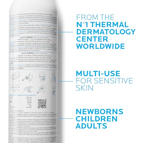 La Roche-Posay Thermal Spring Water, Face Mist Hydrating Spray with Antioxidants to Hydrate and Soothe Skin, Facial Spray, 10.1 Ounce