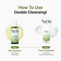 Thumbnail for PURITO From Green Deep Foaming Cleanser 150ml / 5.07 fl.oz, pH 5.5, plant-based, natural ingredients, cruelty-free, Vegan
