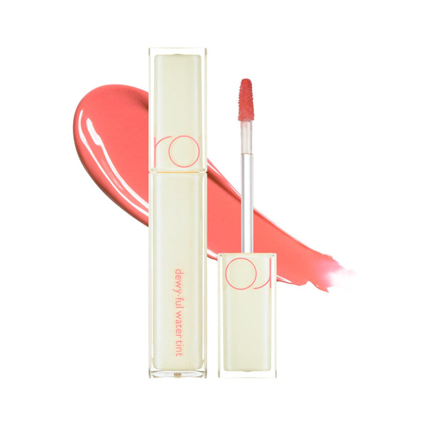 rom&nd Dewy-ful Water Tint 09 Cotton Melba | Hydrating, Non-Sticky Lip Stain with Sheer Gloss | Long-Lasting K-Beauty Liquid Lip Color