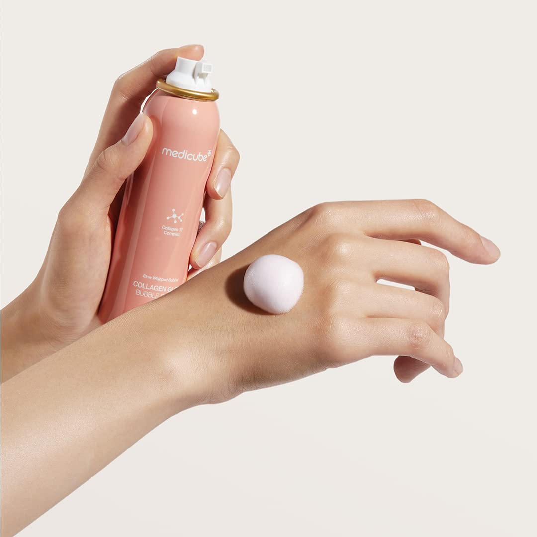 Medicube Collagen Glow Bubble Serum - Fast-Absorbing Bubble-Type Serum That Gives You 24H Glow & Lifted Look - Korean Skincare (3.38Fl.Oz.)