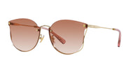 Thumbnail for Coach Sunglasses HC 7151 D 900513 Ch573 Shiny Light Gold Brown P