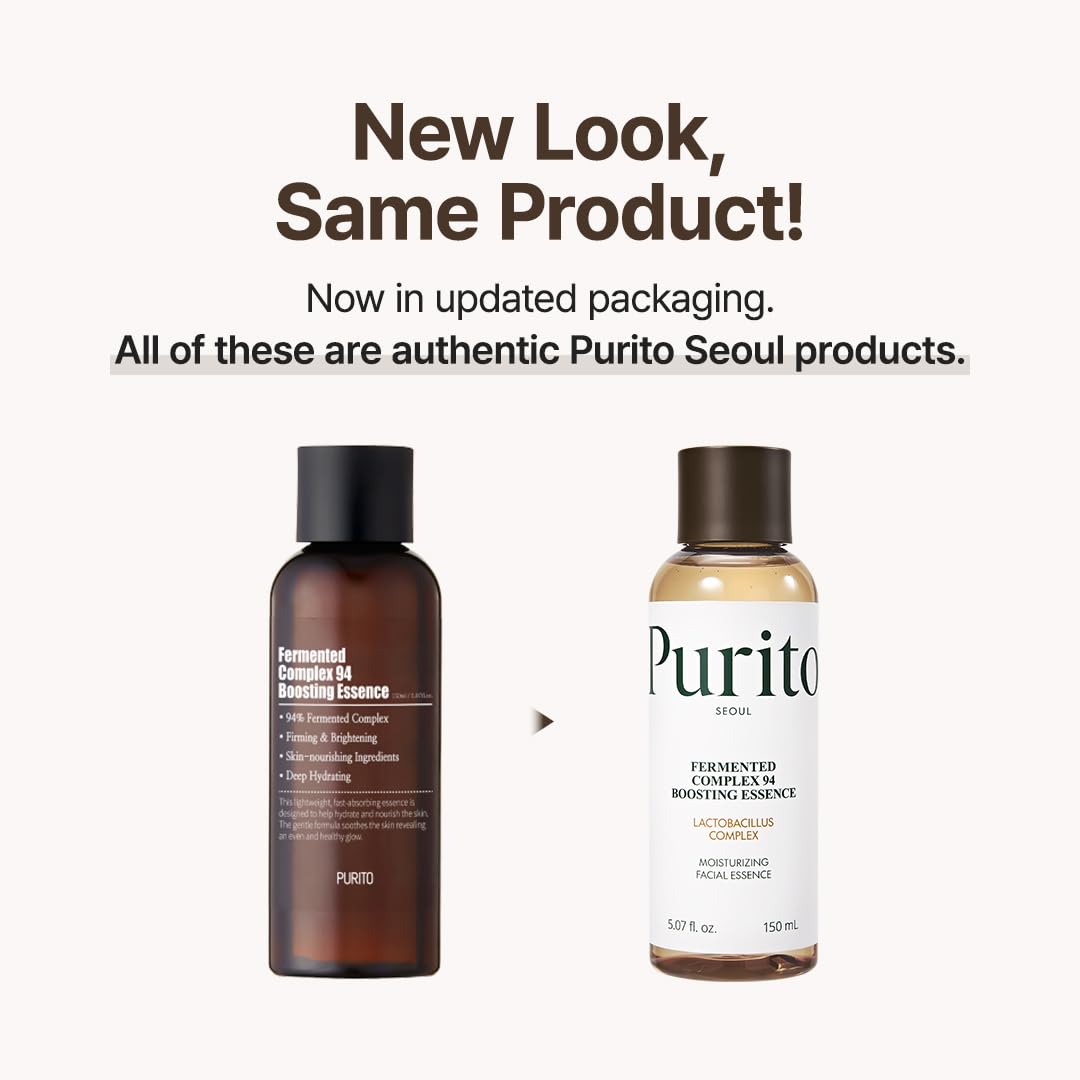 PURITO Fermented Complex 94 Boosting Essence 150ml/5.1fl.oz Skincare Booster,safe ingredients, Natural, soothing, Fermentation