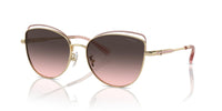 Thumbnail for COACH HC7162 Sunglasses, Shiny Light Gold/Rose/Grey Pink Gradient, 57 mm