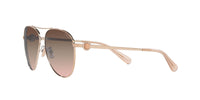 Thumbnail for Coach HC7128 Sunglasses, Shiny Rose Gold/Brown Pink Gradient, 58 mm