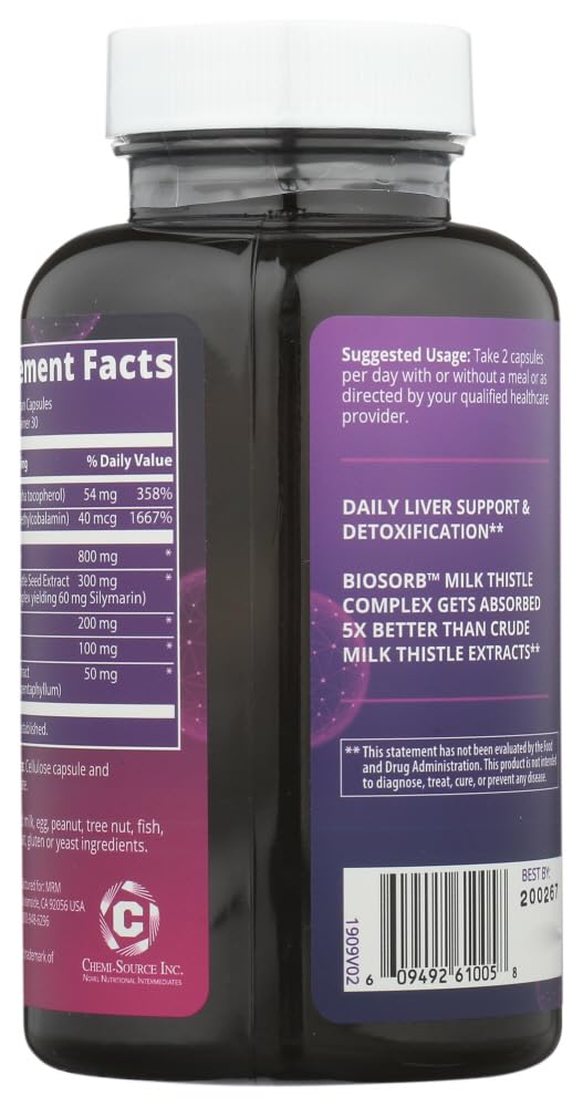 MRM Nutrition, Liver X, 60 Vegan Capsules