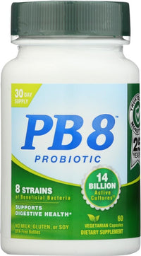 Thumbnail for Nutrition Now PB 8 Pro-biotic Acidophilus Capsules, Vegetarian, 60 Count