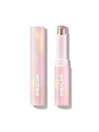 Thumbnail for SHEGLAM Crystal Jelly Glaze Stick Eye Shadow Stick Eyeliner Brightener Pencil Crayon with Brush Easy to Blend Long Lasting Shimmer Eyeshadow-Starlit Silver