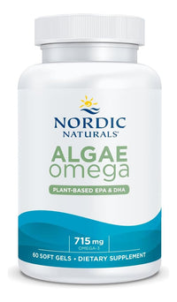 Thumbnail for Nordic Naturals Algae Omega - 60 Soft Gels - 715 mg Omega-3 - Certified Vegan Algae Oil - Plant-Based EPA & DHA - Heart, Eye, Immune & Brain Health - Non-GMO - 30 Servings