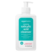 Thumbnail for Amazon Basics Exfoliating Face Wash Cleanser, Renewing Salicylic Acid with Ceramides & Vitamin D, Foaming Formula, Smooths Skin, 8 fl oz