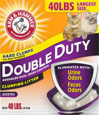 Thumbnail for Arm & Hammer Double Duty Clumping Cat Litter, 40lb Box