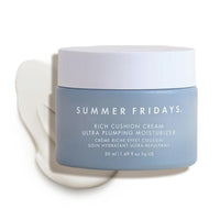 Thumbnail for Summer Fridays Rich Cushion Face Cream - Ultra Plumping Barrier Repair Cream + Makeup Primer - Infuses Skin with Rich Hydration from Glycerin + Squalane - Non-Comedogenic + Fragrance-Free (1.69 Oz)