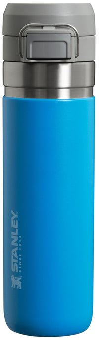 Thumbnail for Stanley Quick Flip GO Water Bottle 24 oz | Push Button Lid | Leakproof and Packable for Travel and Sports | Insulated Stainless Steel | BPA-Free | Azure