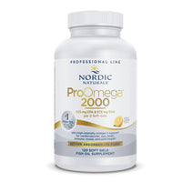 Thumbnail for Nordic Naturals ProOmega 2000, Lemon Flavor - 120 Soft Gels - 2150 mg Omega-3 - Ultra High-Potency Fish Oil - EPA & DHA - Promotes Brain, Eye, Heart, & Immune Health - Non-GMO - 60 Servings
