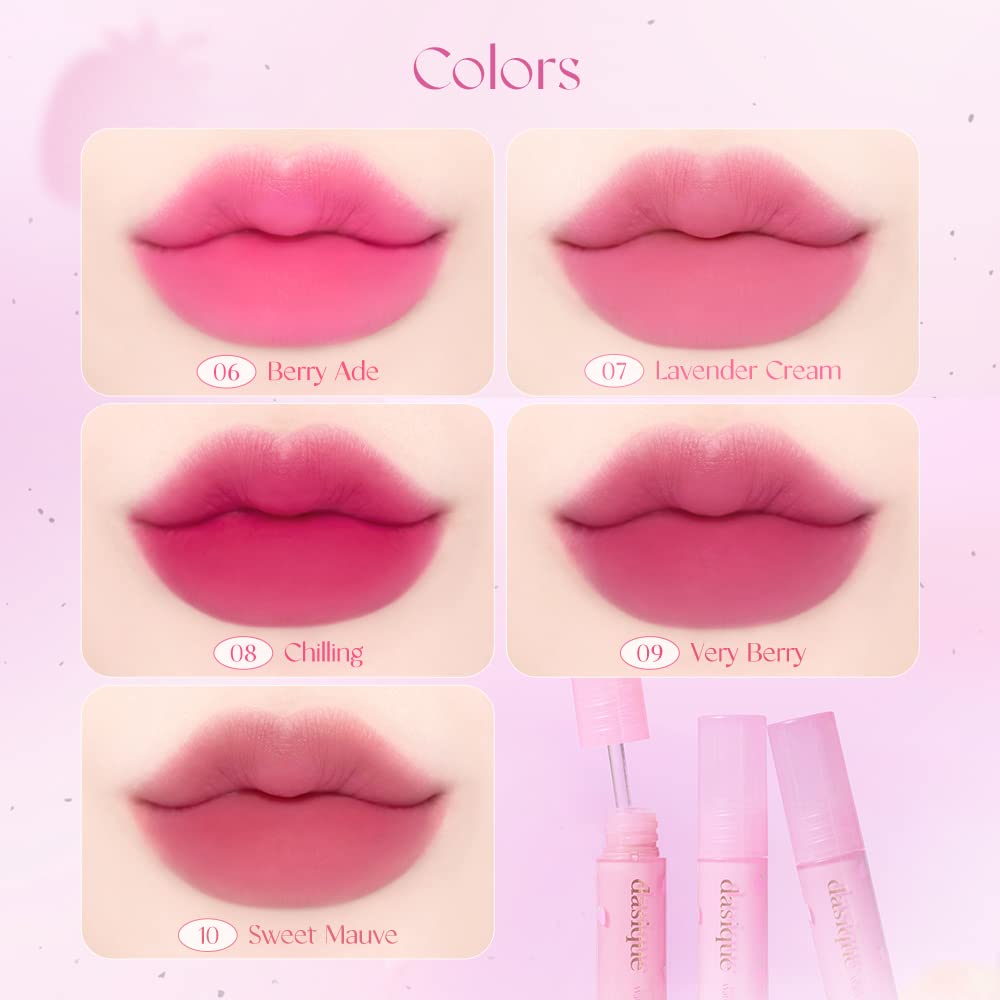 dasique Water Blur Tint #06 Berry Ade | Berry Smoothie Collection | Vegan, Cruelty-free | Watery formula transfroming into silky finish