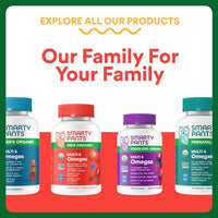 Thumbnail for SmartyPants Kids Multivitamin & Fiber Gummies: Prebiotic Fiber to Support Kids Digestion with Vitamin D3, C, Vitamin B12, B6, A, Zinc, Biotin, Folate, Three Fruit Flavors, 90 Count (30 Day Supply)