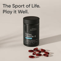 Thumbnail for Sports Research® Total Omega-3 Fish Oil 2200mg - Made from Antarctic Krill w/Astaxanthin, Wild Sockeye Salmon & Alaska Pollock - 960mg of EPA & DHA - 120 Softgels
