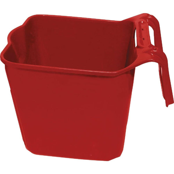 Tuff Stuff Square Fence Hook Bucket 14qt Red