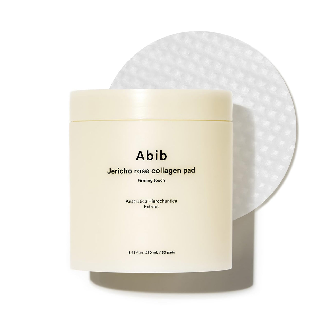 Abib Jericho Rose Collagen Pad Firming Touch 60pads 8.45 fl.oz. | Korean Anti-Aging Toner Pads for Face with Niacinamide, Collagen, Peptides, Cleansing, Disposable, Exfoliant, Skin Care