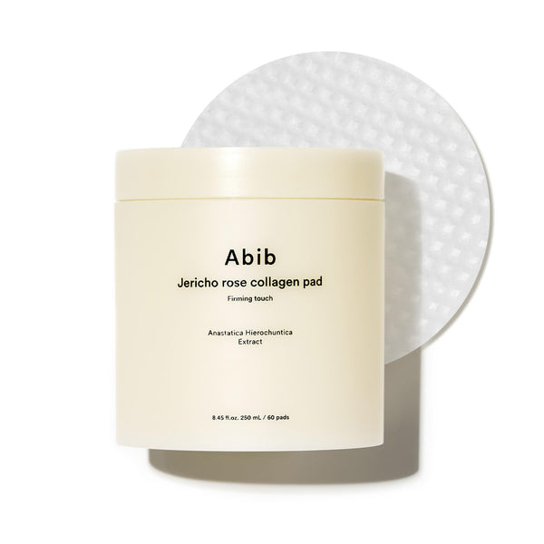 Abib Jericho Rose Collagen Pad Firming Touch 60pads 8.45 fl.oz. | Korean Anti-Aging Toner Pads for Face with Niacinamide, Collagen, Peptides, Cleansing, Disposable, Exfoliant, Skin Care