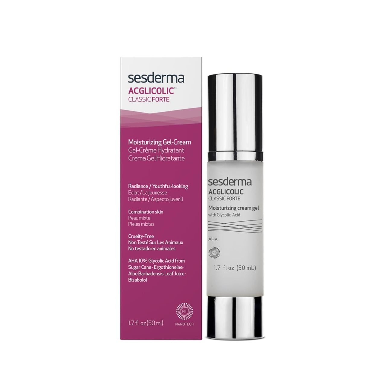 Sesderma Acglicolic Classic Moisturizing Gel Cream, 1.7 Fl Oz