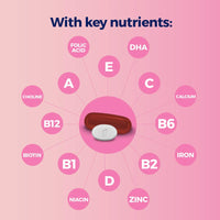 Thumbnail for One A Day Women’s Prenatal Advanced Complete Multivitamin with Brain Support* with Choline, Folic Acid, Omega-3 DHA & Iron for Pre, During and Post Pregnancy, 90+90 Count, (180 Count Total Set)