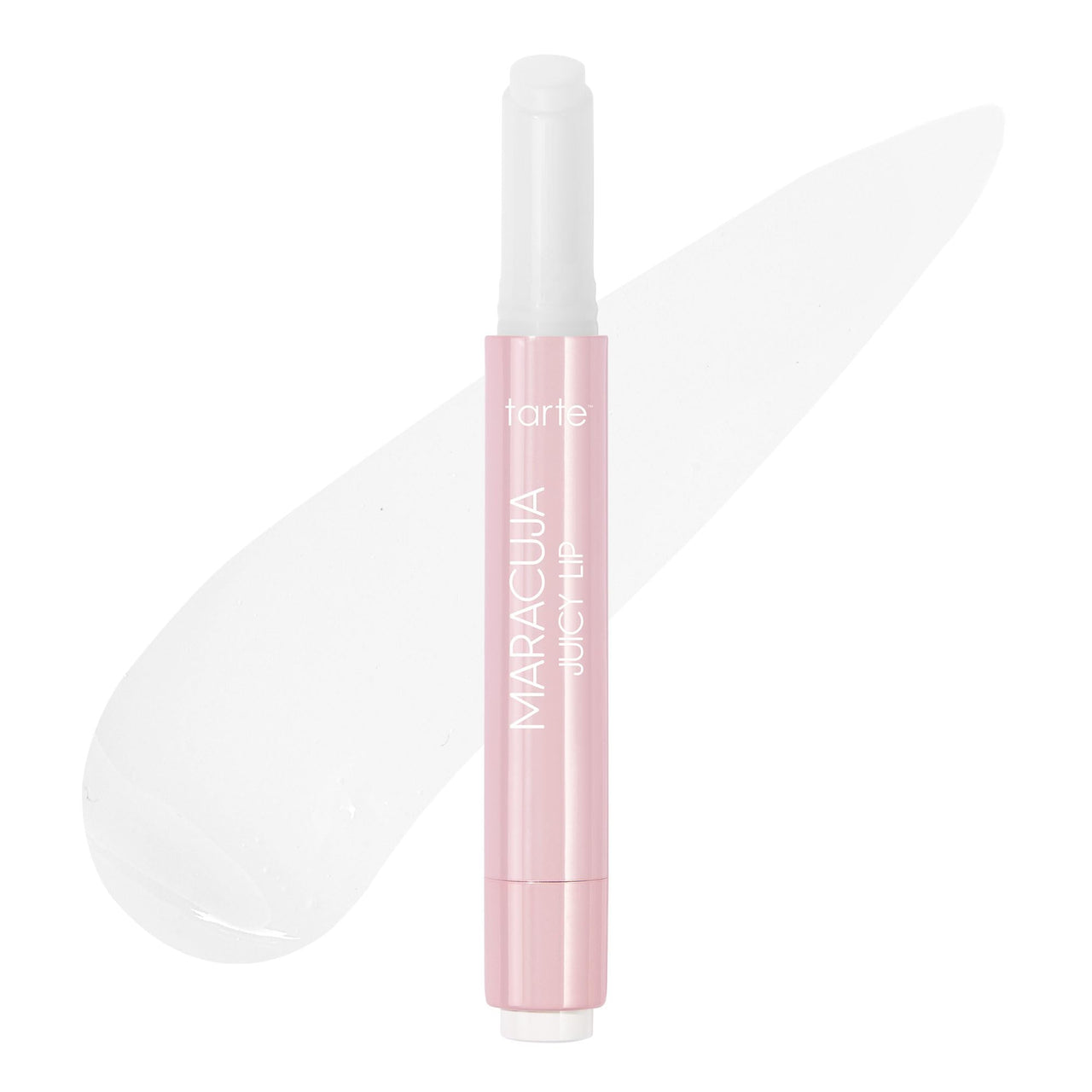 tarte maracuja juicy lip balm gloss – Viral Nourishing Lip Butter Color with High-Shine Hydration, Skincare Infused with Vitamin E, Vegan & Cruelty-Free, full size, Clear