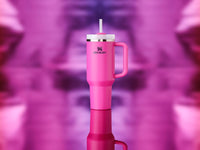 Thumbnail for Stanley Quencher H2.0 Tumbler with Handle and Straw 40 oz | Flowstate 3-Position Lid | Cup Holder Compatible for Travel | Insulated Stainless Steel Cup | BPA-Free | Fuchsia
