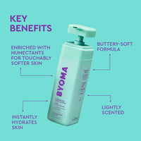 Thumbnail for BYOMA Hydrating Body Lotion – Deeply Hydrates & Nourishes with Tri-Ceramide Complex, Shea Butter & Beta Glucan Skin Barrier, 13.52 Fl. Oz