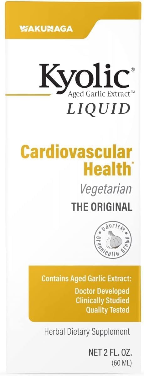 Kyolic Aged Garlic Extract Cardiovascular Health*, Liquid Two 2 Ounce Bottles (120 ml)
