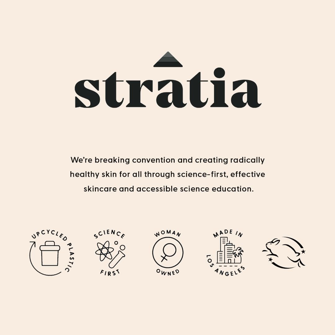 Stratia Rewind Firming & Hydrating Serum with Hyaluronic Acid & Niacinamide - Moisturizes & Evens Skin Tone with DMAE for Smooth, Plump Skin, 1.3 Fl Oz