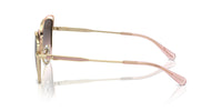 Thumbnail for COACH HC7162 Sunglasses, Shiny Light Gold/Rose/Grey Pink Gradient, 57 mm
