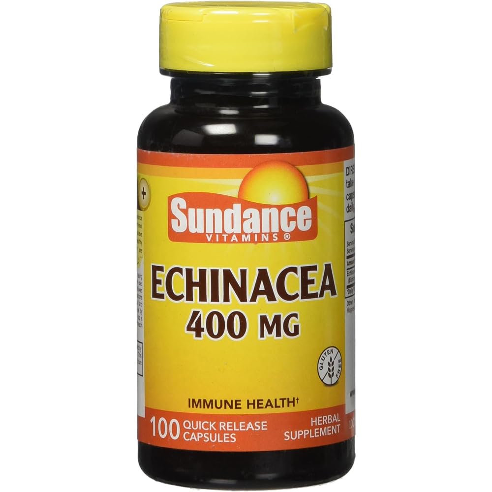 Sundance Echinacea 400 mg Quick Release - 100 Capsules, Pack of 3
