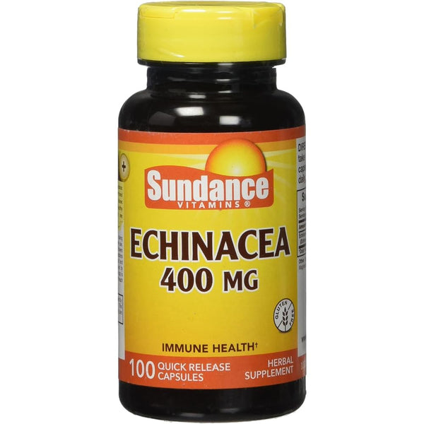 Sundance Echinacea 400 mg Quick Release - 100 Capsules, Pack of 3